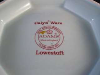   in the Lowestoft pattern by Adams Calyx Ware. Newer backstamp