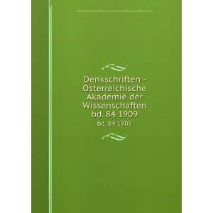 Denkschriften   Ã sterreichische Akademie der Wissenschaften. bd. 84 