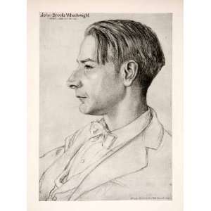 1927 Print Portrait JOhn Brooks Wheelwright Albert Sterner American 