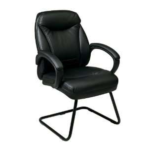  Faux Leather Visitors Chair: Home & Kitchen