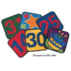  Calendar Numbers Set of 35 Carpet Squares: Office Products