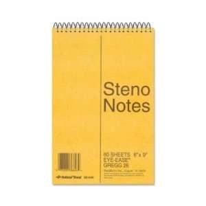  National Wirebound Steno Notebook   Brown   RED36646