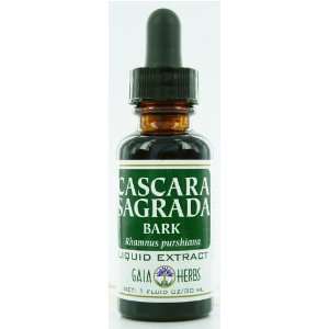  Cascara Sagrada Bark Extract [4 Fluid Ounces] Gaia Herbs 