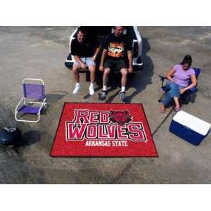 Huge NCAA Arkansas State Red Wolves Indoor/Outdoor Tailgater Floor Mat 