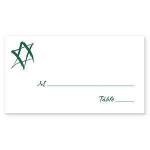  White Sketchy Star 2 Place Cards