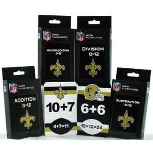 New Orleans Saints Flash Cards   Set of Four Mathematical Flash Cards