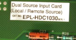 Square D/Elan EPL HDC1030 Dual Source Input Card *NEW OLD STOCK 
