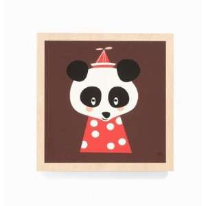  Posey Panda Wooden Picture