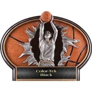  Basketball Burst Out Resin Girls Trophies BLACK COLOR TEK 