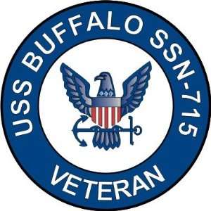 US Navy USS Buffalo SSN 715 Ship Veteran Decal Sticker 3.8 