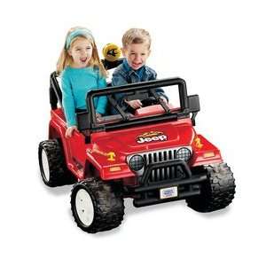 Fisher Price Power Wheels Jeep Wrangler   Red  Sports 