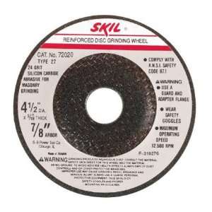  Skil 72021 4 1/2 x 1/8, 30 Grit S/C Grinding Wheel (5pk 