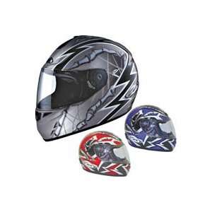   Zox Savo R Junior Ripper Graphic Helmets Small Ripper Blue Automotive