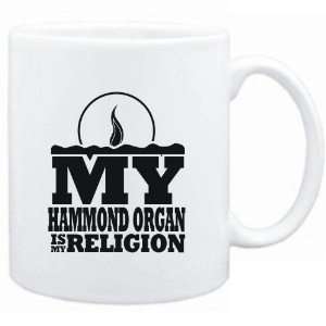  Mug White  my Hammond Organ is my religion Instruments 