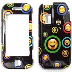  with Happy Circles Smileys Design Snap On Cover Hard Case Cell Phone 