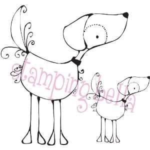    Stamping Bella Unmounted Rubber Stamp Spotty Arts, Crafts & Sewing