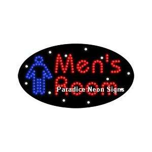 Mens Room LED Sign (Oval):  Sports & Outdoors