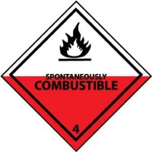  PLACARDS SPONTANEOUSLY COMBUSTIBLE
