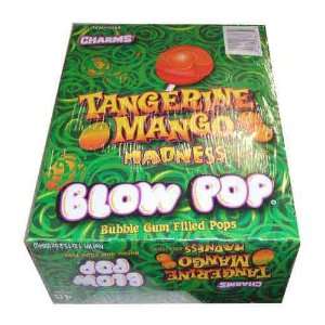 Charms Tangerine Mango Blow Pops (Blo Pops) Lollipops  