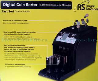 NEW AUTOMATIC DIGITAL COIN SORTER Money Counter Machine  