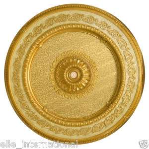 Round Circle Medallion Ceiling Filigree Gold Leaf NEW  