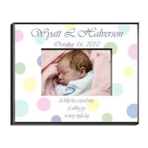  Personalized Polka Dot Baby Frame: Baby