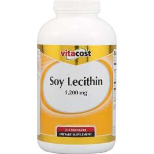  Vitacost Soy Lecithin    1,200 mg   300 Softgels Health 