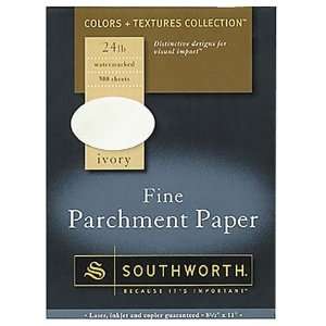 Southworth Company o   Fine Parchment Paper, 24Lb, 11x17, 100/PK 