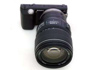 Canon EOS lens to Sony E NEX 3 NEX5 Adapter w/ Aperture  