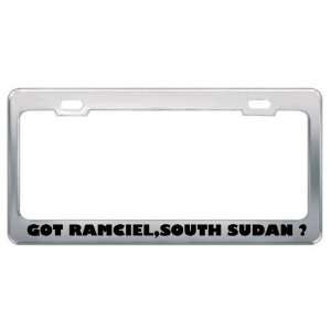 Got Ramciel,South Sudan ? Location Country Metal License Plate Frame 