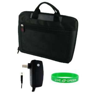   Checkpoint Friendly Netbook Bag with Home Wall Charger   Grey Black