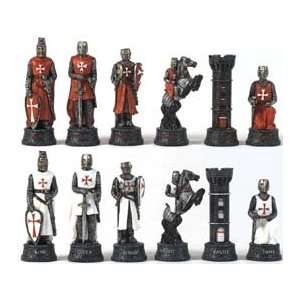  Crusades Chess Set 3.25 King Chessmen Toys & Games