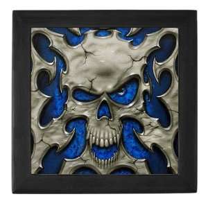 Metal Skull   Evil Keepsake Box by CafePress: Baby