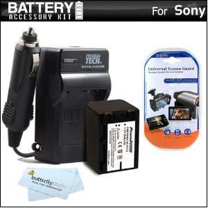  Battery And Charger Kit For Sony HDR CX580V,HDR PJ580V,HDR 