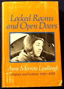 CHARLES/ANNE LINDBERGH SIGNED BOOK OPEN DOORS PA149  