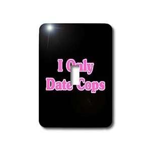   Cops Black n Pink   Light Switch Covers   single toggle switch Home