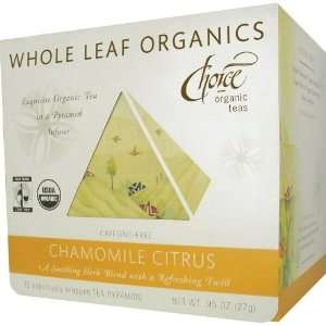 Choice Organic Teas Chamomile Citrus: Grocery & Gourmet Food