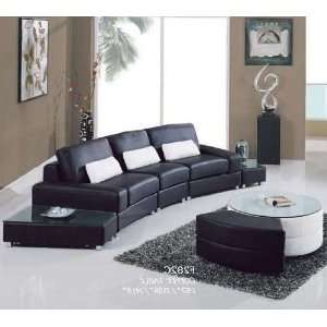 Global Furniture Ultramodern Modular Leather Sectional Sofa:  