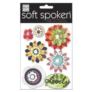  Soft Spoken Themed Embellishments Fresh Botanicals