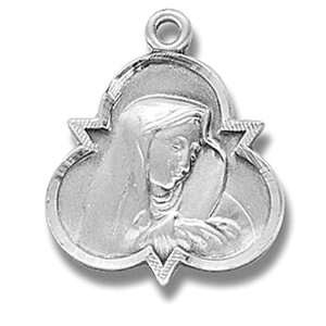   Lady of Sorrows Virgin Mother Christian Medal Pendant Mothers Day Gift