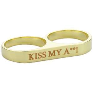  Beyond Rings Kiss My A** 2 Finger Word Ring Jewelry