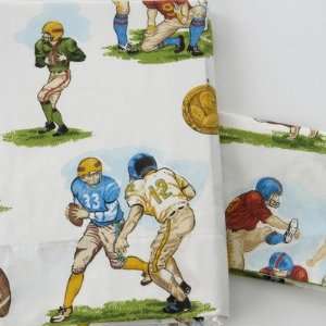 Traditions by Pamela Kline 382013800028 Football Sheet Set Size Queen