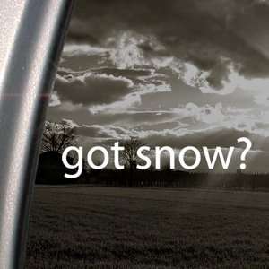  Got Snow? Decal Ski Snowboard Snowmobile Car Sticker 