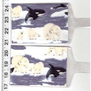   Luggage Tags Orca Killer Whale and Polar Bear 