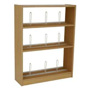   Book Shelving Starter Unit with Wood Shelves 48 H: Office Products