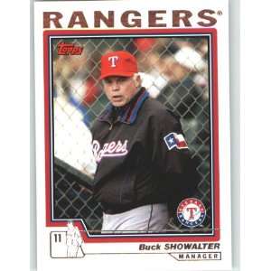  2004 Topps #295 Buck Showalter MG   Texas Rangers (Manager 