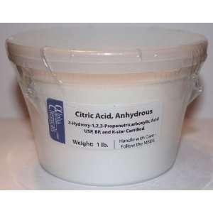  Citric Acid   Food Grade   1 Pound Tub: Everything Else