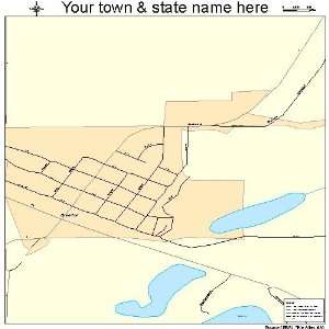  Street & Road Map of Brandon, Minnesota MN   Printed 