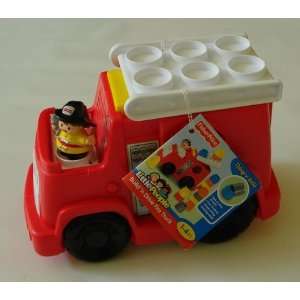  Fisher Price Little People Build N Drive Fire Truck 
