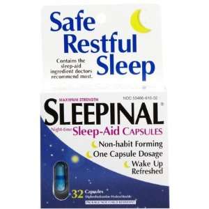 Sleepinal Sleep Aid Capsules  32 ct (Quantity of 4 